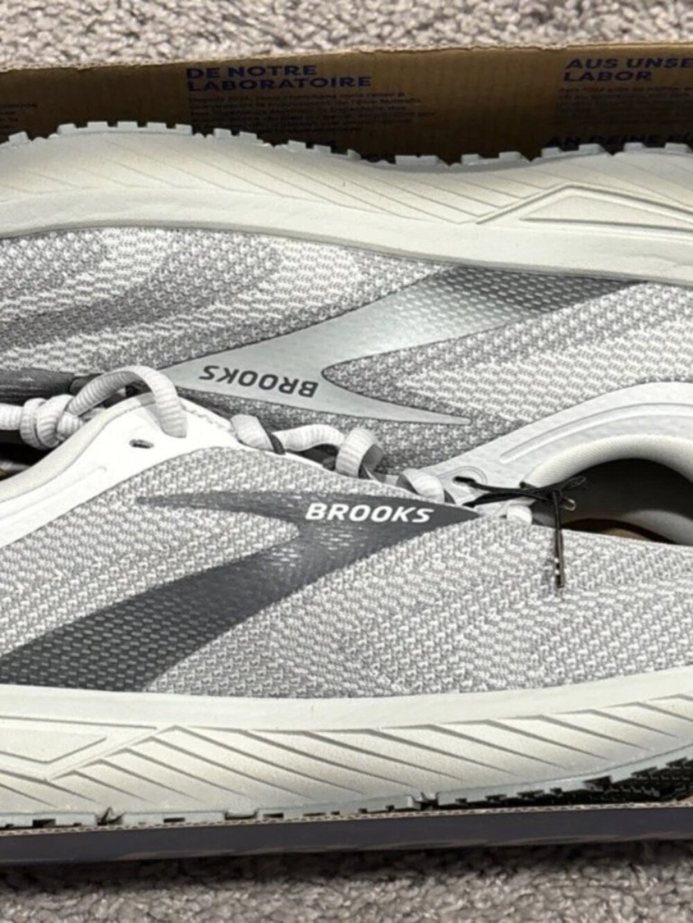 NIB Brooks Women's Revel 7 Running Shoes Primer Grey/Oyster Mushroom Size 11 B